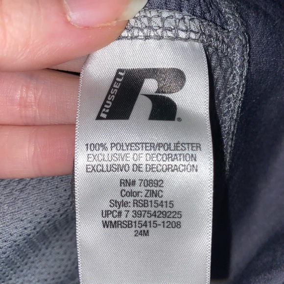 Russell Dri-Power 360 Orange & Grey Full Zip Sport Jacket Size Medium (8) - Picture 7 of 7